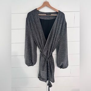 Storia Silver Glitter Dress